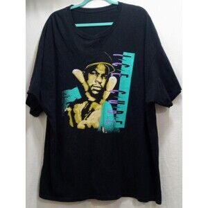 Ice Cube Peace Sign T-Shirt Men's Size 3XL Hip-Hop Rap Aqua Purple Crewneck EUC
